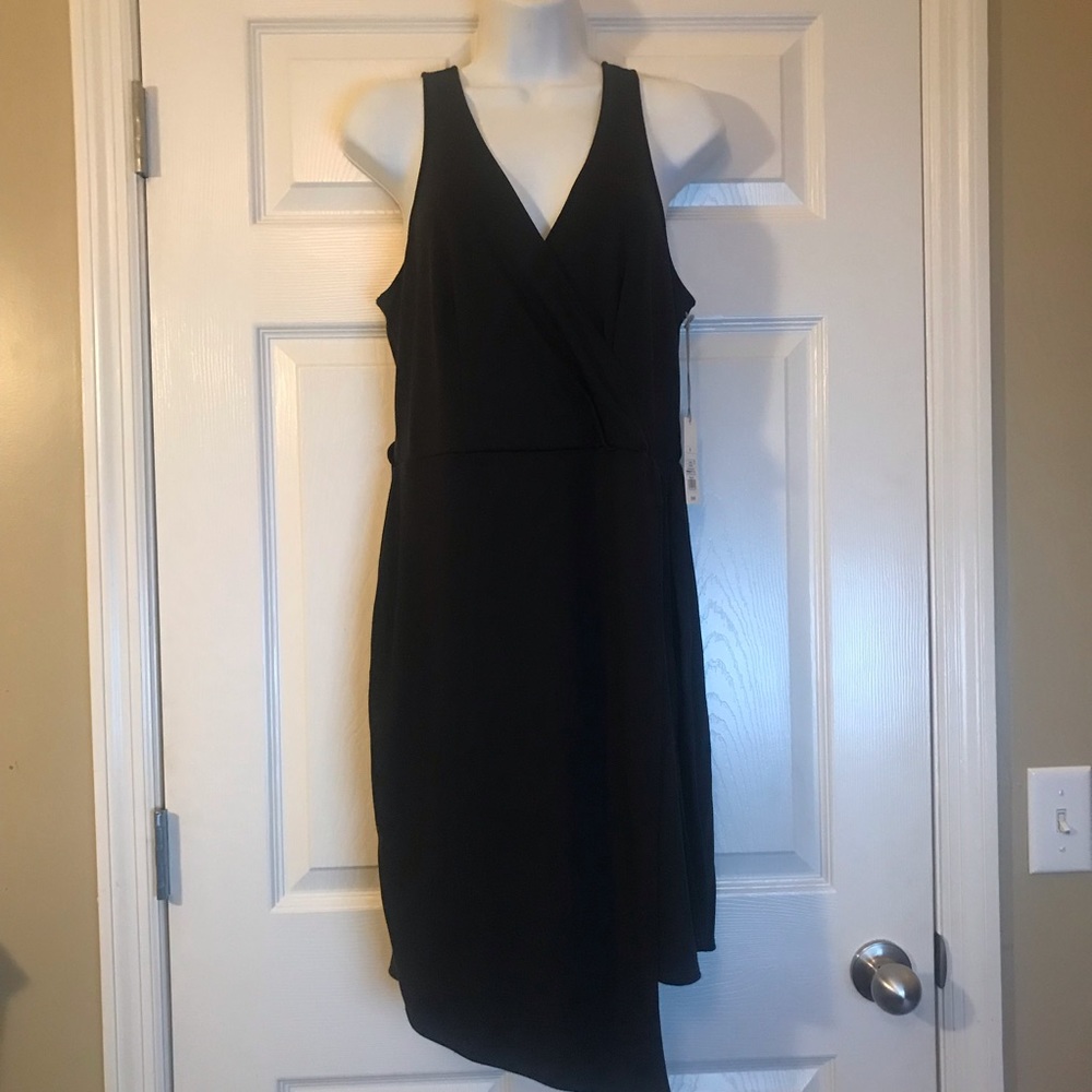 NEW Asymmetrical Faux Wrap Dress - M